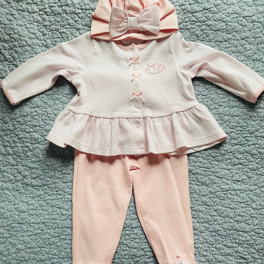 Little Me Footed Outfit w/Matching Hat